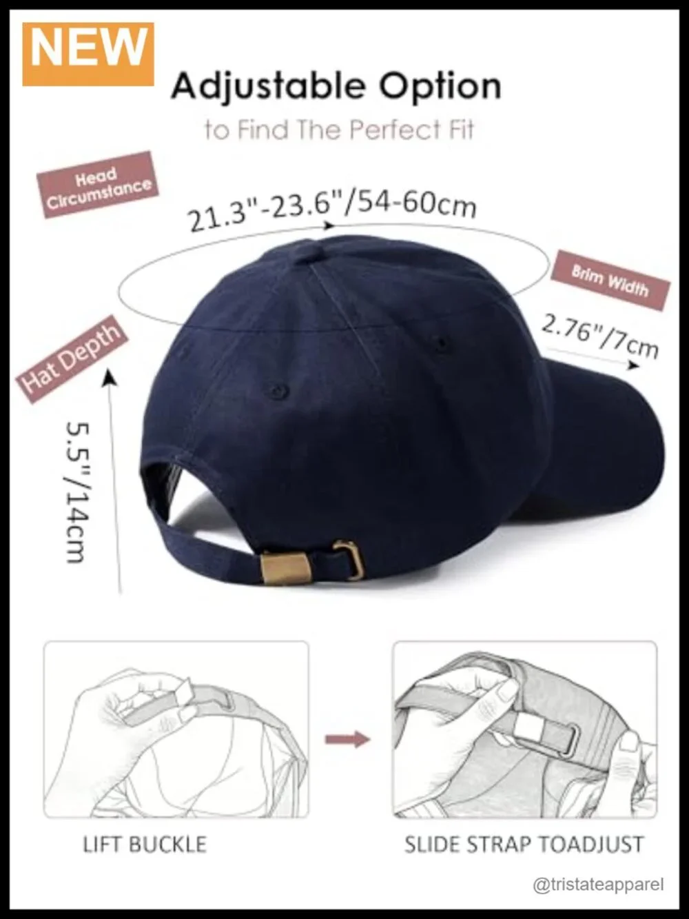 Satin Lined Baseball Cap Washed Cotton Adjustable Dad Hat